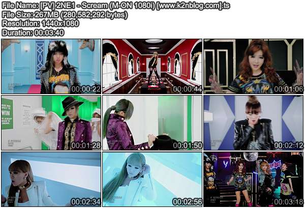 [PV] 2NE1 - Scream (M-ON HD 1080i)